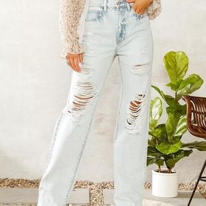 Highwasted wide  Jean